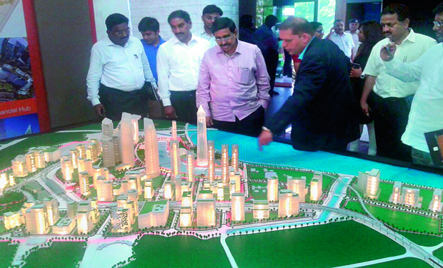 A team of AP officials led by municipal minister study a model capital in Gandhinagar, Gujarat on Tuesday. A team of AP officials led by municipal minister study a model capital in Gandhinagar, Gujarat on Tuesday.